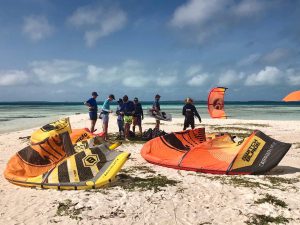 Palafito Kiteschool - school for kitesurfing in Los Roques, Venezuela.